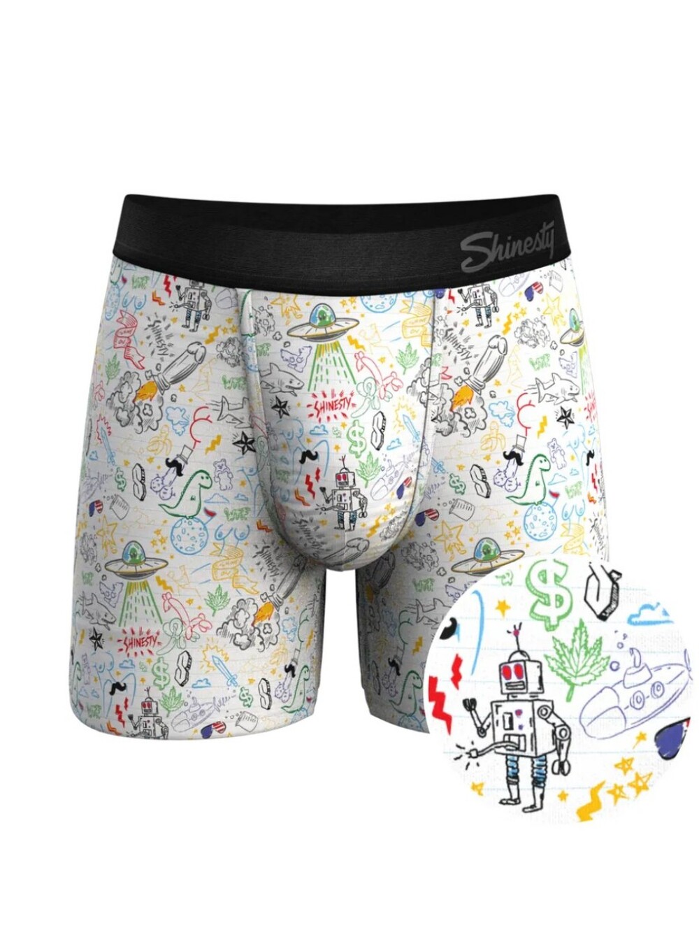Shinesty The Daily Detention - Doodle Ball Hammock Pouch Underwear- 3X